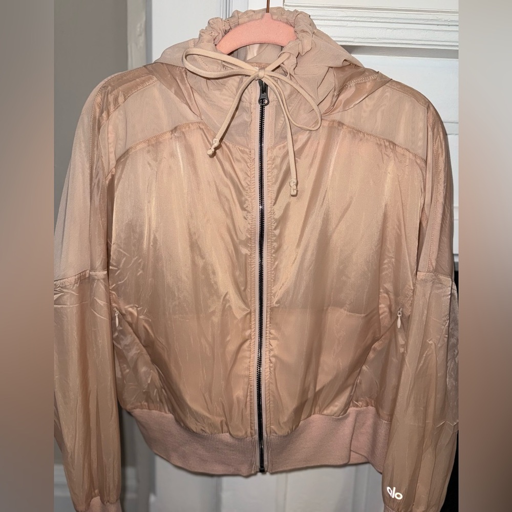 ALO Yoga Aqua Jacket - Dusty Rose/Coral Blush - Size: Small